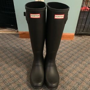 Tall Black Hunter Boots